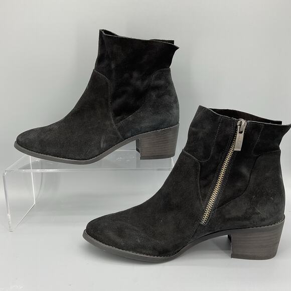 NEW Paul Green Women’s Suzette Block Heel Booties Black Size 7.5 - Picture 2 of 10